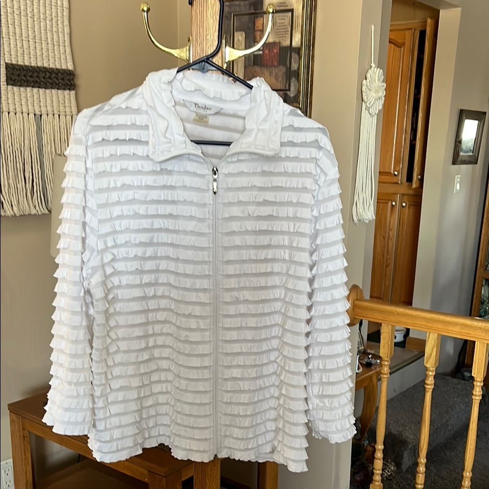 ❤️❤️TanJay White Jacket, Petite Large❤️❤️